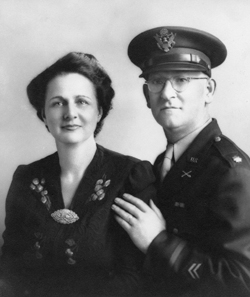 Beatrice Hawthorn Moore with husband Waldo circa 1944